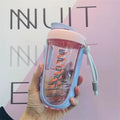 Copo Shaker 600ML com Bola de Mistura – Sem BPA, Vem com Tampa Antivazamento, Ideal para Shake de Proteína, Suplementos e Bebidas Pós-Treino